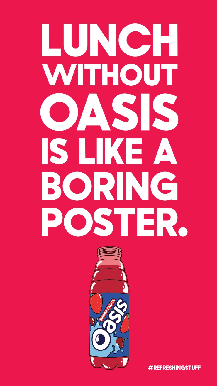 Oasis advert poster